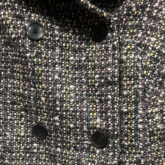 GAP Women's Charcoal Tweed Pea Coat - Picture 3 of 12